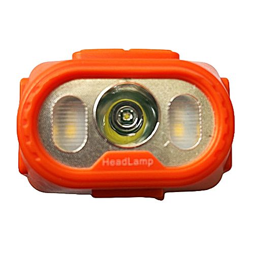 Фонарь налобный 2303-XPE+4SMD(yellow+red), Motion Sensor, Li-Ion аккум., ЗУ Type-C