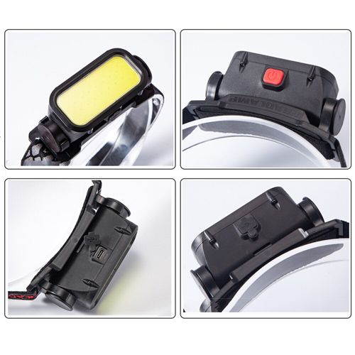 Ліхтар налобний BL-008+COB (white+red), Li-Ion акумулятор, ЗУ Type-C