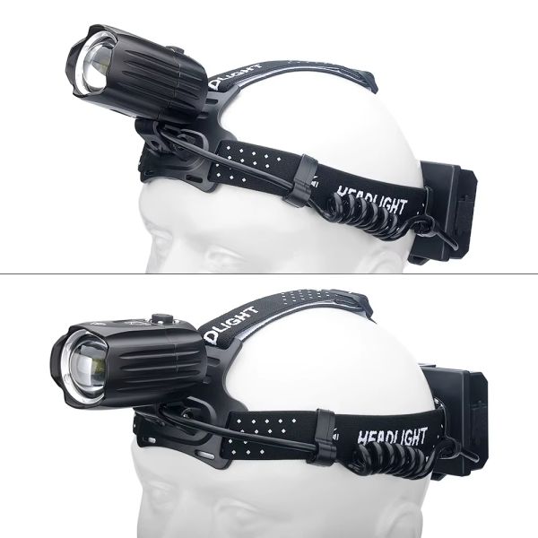 Фонарь налобный BL-T35-P160, 3x18650, Power Bank, ЗУ Type-C, zoom