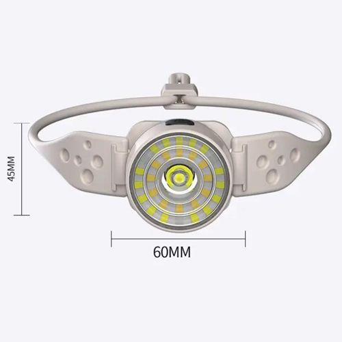 Фонарь налобный G25-XPG+30SMD(white+yellow+red-blue), Li-Ion аккум., ЗУ Type-C, Box 