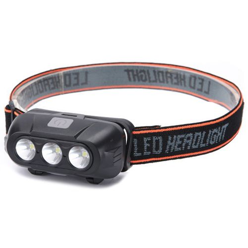 Фонарь налобный Police KX-214-3LED, 1x18650, ЗУ Type-C, Box