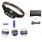 Фонарь налобный Police KX-214-3LED, 1x18650, ЗУ Type-C, Box