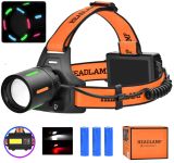 Фонарь налобный NIGHT VISION FLUORESCENCE BL-T67-TG+COB(white+red)