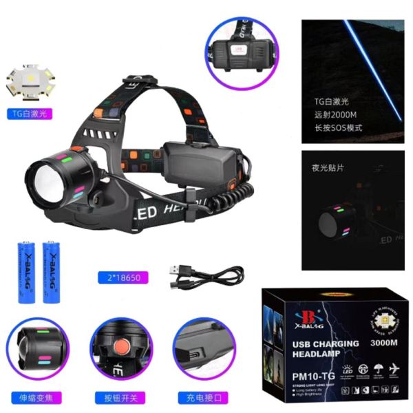 Ліхтар налобний NIGHT VISION  SY-8086-PM10-TG