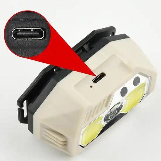 Фонарь налобный SH-S31-XPE+COB(white+red)
