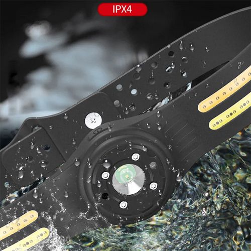 Ліхтар налобний T134-XPE+4COB (white+yellow+red), Motion Sensor, IPX4, Li-Ion акумулятор