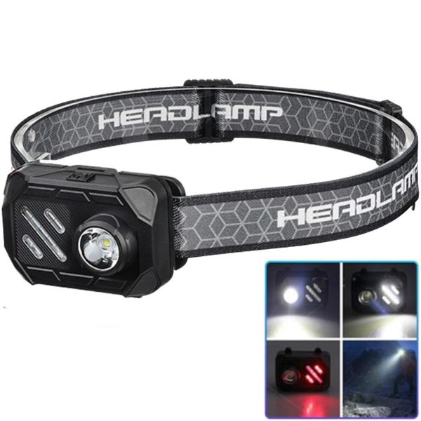 Фонарь налобный WT-509+XPE+9SMD(white+red), 3xAAA, Box оптом в Украине