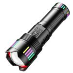 Фонарь NIGHT VISION FLUORESCENCE C203-1 WHITE LASER LED GT-50W, 4x18650, Power Bank, ЗУ Type-C