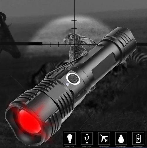 Фонарь PLD 11-4 XPE (RGB), 1х18650, ЗУ microUSB, zoom