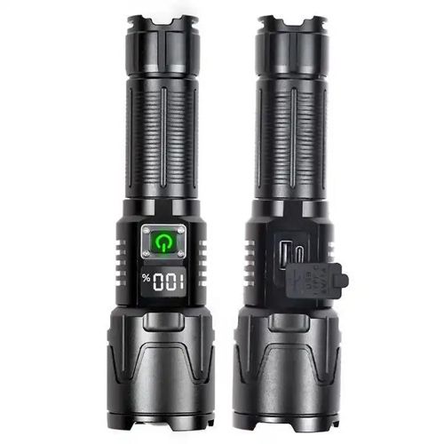 Фонарь ручной PLD-2301 WHITE LASER LED PM30-TG, 1х26650, Power bank, Waterproof, индикатор зарядки, ЗУ Type-C