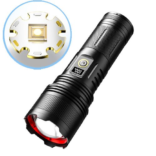 Фонарь Police bl-503-TG, 3х18650, power bank, индикация заряда, ЗУ Type-C, zoom