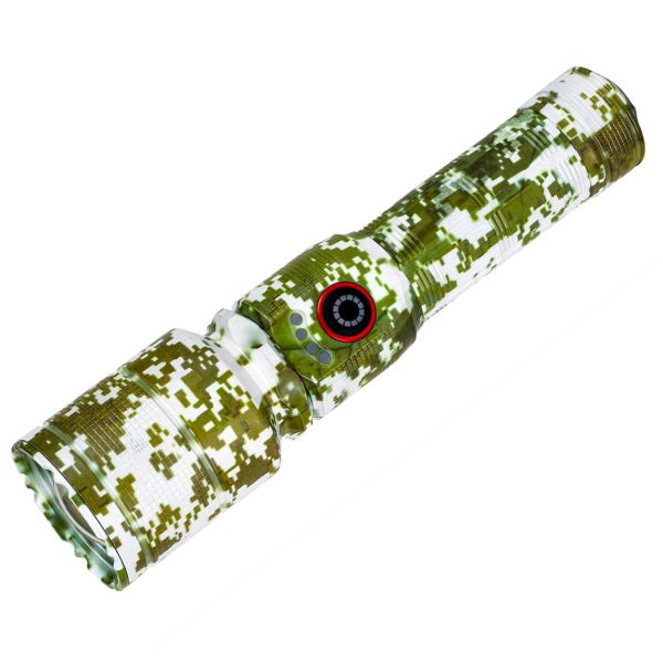 Фонарь PLD AK132M PM10-TG, 1х18650, индикация заряда, ЗУ Type-C, zoom
