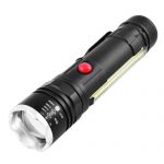 Ліхтар тактичний Police T6-26+T6+COB, ЗУ micro USB