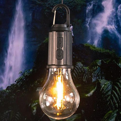 LED лампочка с аккумулятором HK-169-COB, Lithium Battery, крюк, ЗУ Type-C