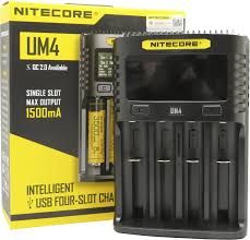 Зарядний пристрій для акумуляторів Nitecore UM4 4-ри канали
