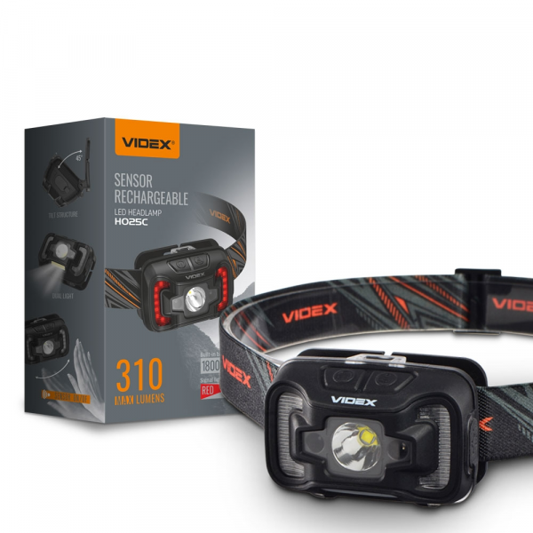 Налобний світлодіодний ліхтарик H035C VIDEX 410Lm 5000K