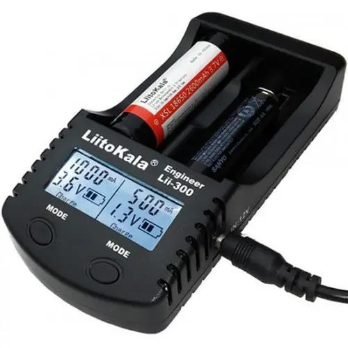Зарядний пристрій LiitoKala Lii-300, 2хAA/ AAA/ 26650/ 22650/ 18650/ 17670/ 18500/ 18350/ 17500/ 17335/ 14500/ 16340/ 10440