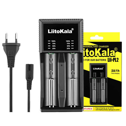 Зарядний пристрій LiitoKala Lii-PL2, 2x10440/ 14500/ 16340/ 17335/ 17500/ 17670/ 18490/ 18650/ 22650