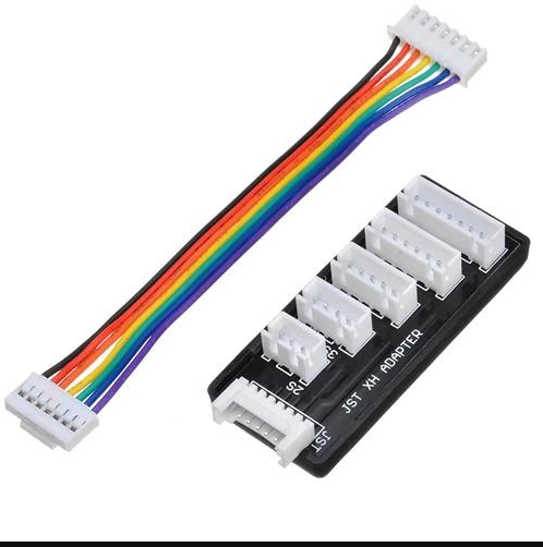 Плата адаптер JST-XH для заряджання LiPo акумуляторів 2S-6S
