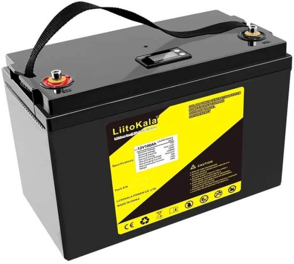 Акумулятор LiFePO4 LiitoKala 12V 100Ah с екраном смарт