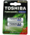 Батарейка акумулятор TOSHIBA HR6/АА 2600 mAh (2 шт/уп)