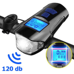 Велосипедный звонок + компьютер + велофара XA-585-T6+2LED