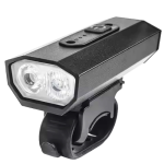 Велофара BK-08/01 Pro-2XPE, ALUMINUM, индикация заряда, Waterproof, ЗУ Type-C