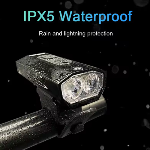 Велофара BK-08/01 Pro-2XPE, ALUMINUM, индикация заряда, Waterproof, ЗУ Type-C