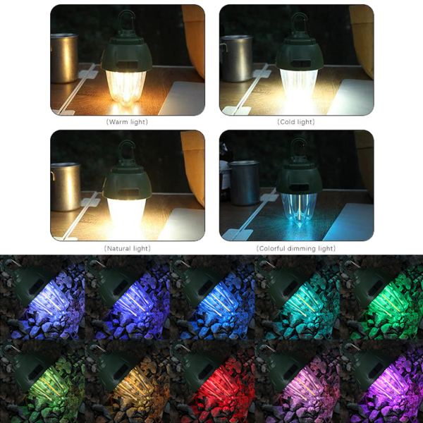 Фонарь кемпинг 899-SMD(RGB)+COB вольфрамовая лампа, Li-Ion аккум., Type-C