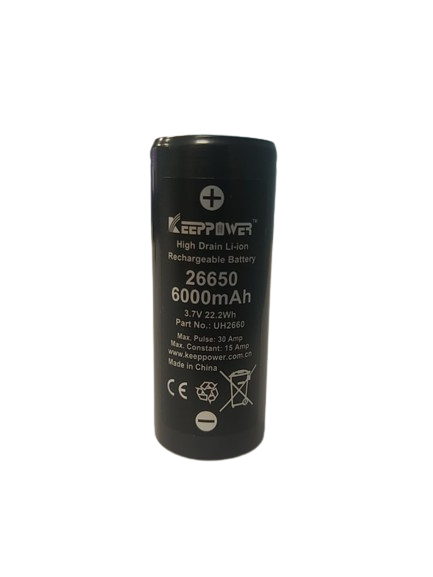 Аккумулятор Li-Ion 26650 KeepPower 6000mAh