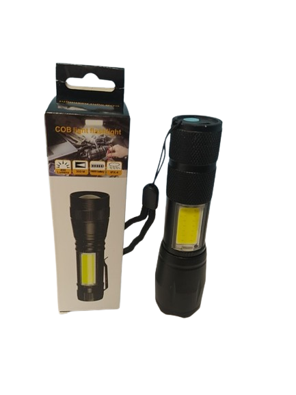 Фонарь C609-T6(красный)+COB(белий )