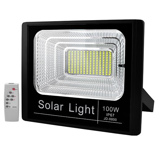 Прожектор JD-8800 100W SMD, IP67, зарядка від сонця