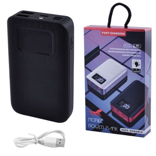 Power Bank JS-10X FAST CHARGING 3600mAh цифровий дисплей, ліхтарик