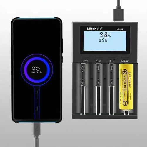Зарядка Powerbank LiitoKala Lii-M4, 4хАА/ААА/A/14500/16340/18350/18650/26650
