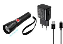 Фонарь Police P530-P50, ЗУ Type-C ( USB блок в комплекте)