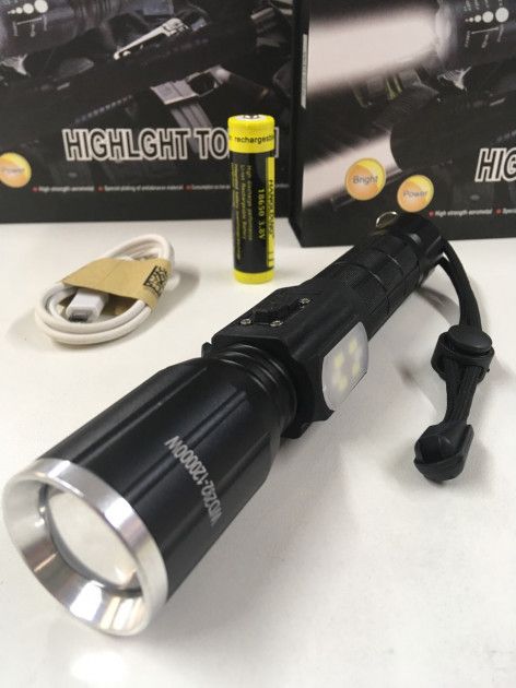 Ліхтарик ручний с боковою підсвфткою Police T6 WD-292 LED