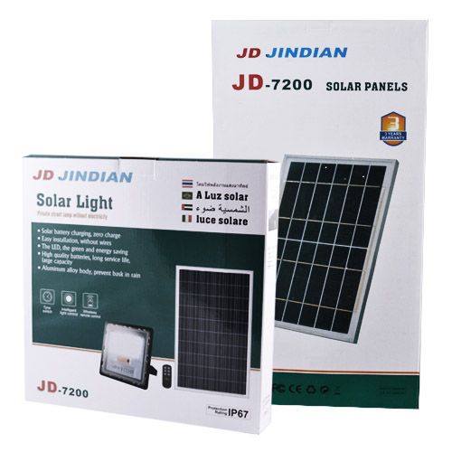 Прожектор JD-7200 200W SMD, IP67, сонячна батарея