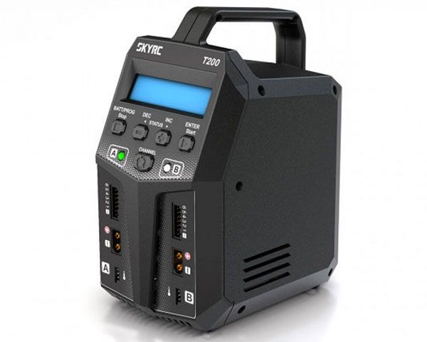 Зарядний пристрій SkyRC T200 двопортовий 200W 12A з БЖ