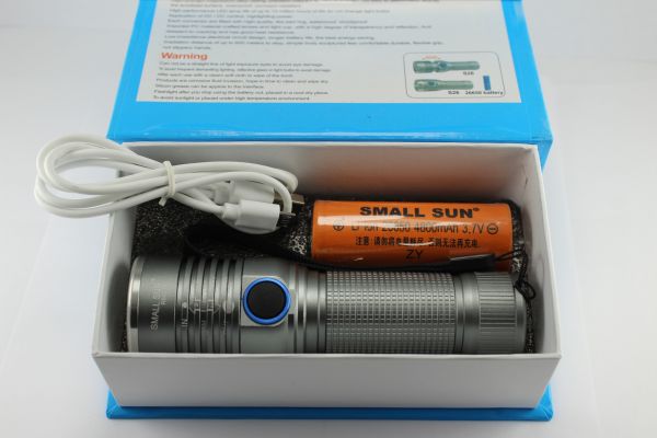 Ручний ліхтар Small Sun R843-T6 ( ак. 26650 )