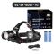 Фонарь налобный NIGHT VISION FLUORESCENCE SY-8087-PM10-TG, 2x18650, signal light, fluoreccent patch, ЗУ Type-C, zoom, Box