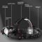 Ліхтарик налобний NIGHT VISION FLUORESCENCE SY-8087-PM10-TG, 2x18650, signal light, fluoreccent patch, ЗУ Type-C, zoom, Box