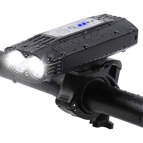 Велофонарь HJ-059-2T6+SMD, Waterproof, ЗУ micro USB
