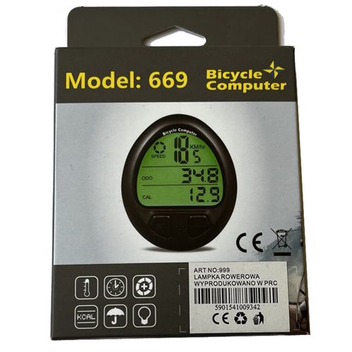 Велокомпьютер 669/999, подсветка, 26 функций