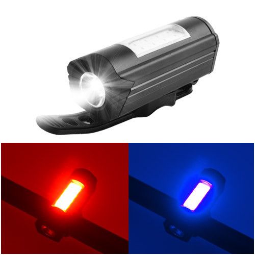 Ліхтар велосипедний 303C-XPE+RED/BLUE Проблисковий маячок