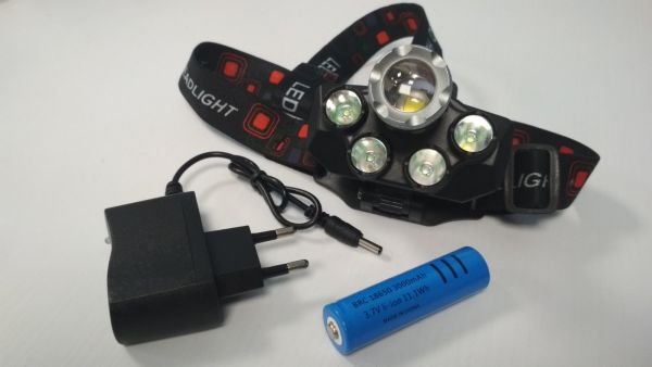 Налобный фонарь X-Balog WD129-T6+UV