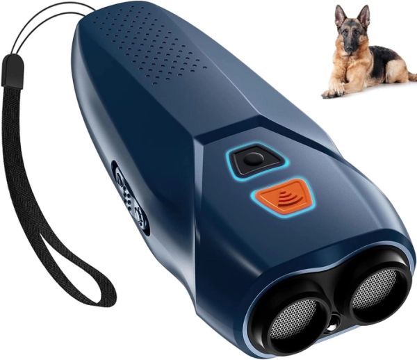 Ультразвуковий відлякувач собак 3в1 з фонариком Ultrasonic PU70 з індикатором зарядки та акумулятором від USB