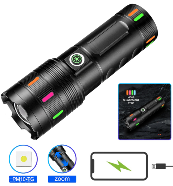 Фонарь NIGHT VISION FLUORESCENCE 701-PM10-TG, Li-Ion аккумулятор