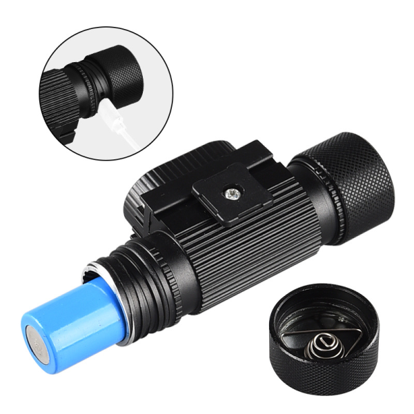 Фонарь налобный XQ-210-2T6, 1x18650, ЗУ microUSB