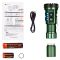Тактичний ліхтар YEMAO YM-F337  3500LM 3500LM, акумулятори 18650 + 18350 (3200 + 1500 mAh), ультрафіолетовий