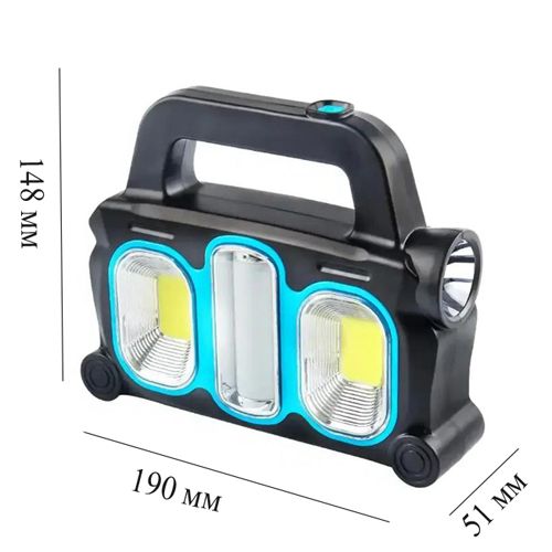 Ліхтар переносний HB-6168-LED+2COB, power bank
